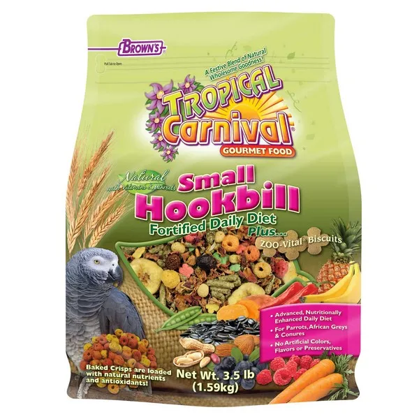 3.5 Lb F.M. Brown Tropical Carnival Natural Small Hookbill - Food